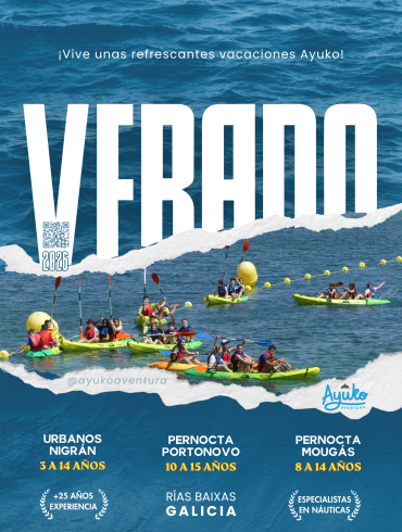 Campamentos de verano Rías Baixas en Galicia con Ayuko Aventura